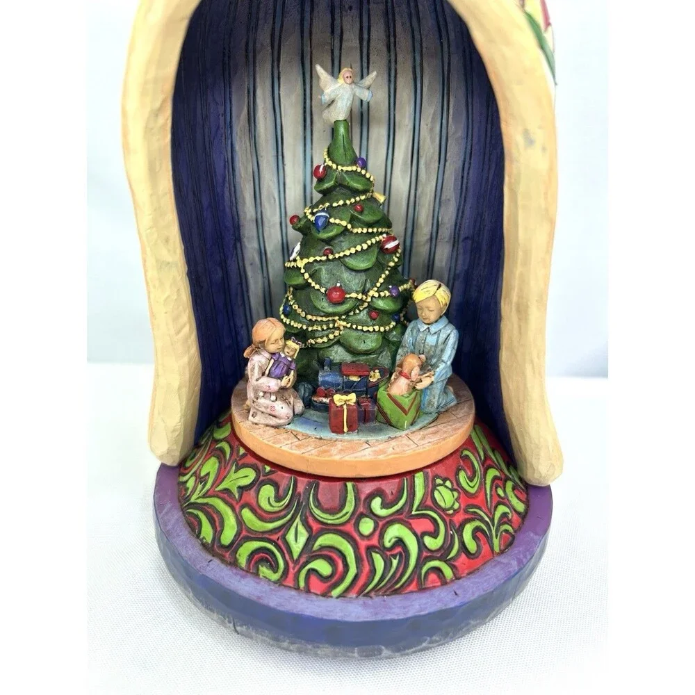 JIM SHORE 2006 Christmas Figurine Lighted Musical Santa with Kids 4006647 in Box